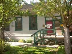 exterior view of Port Haney Resource Centre and garden beds